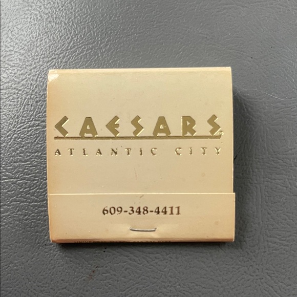 Vintage Caesars Atlantic City Matchbook nostalgic movie props - Picture 2 of 7